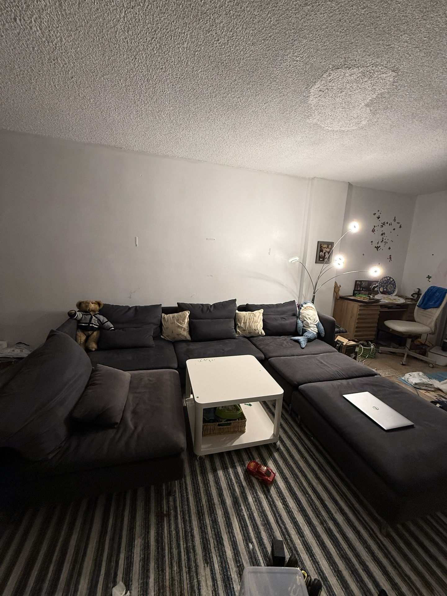 IKEA Soderhamn Gray Sofa 4 Piece Set With Ottoman ( Washable Covers)