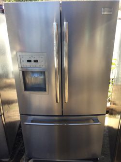 Frigidaire professional three door stainless refrigerator/ one year warranty