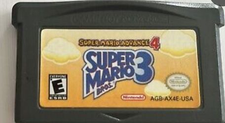 SUPER MARIO BROS 3 - SUPER MARIO ADVANCE 4 - Nintendo DS GBA Gameboy Advance