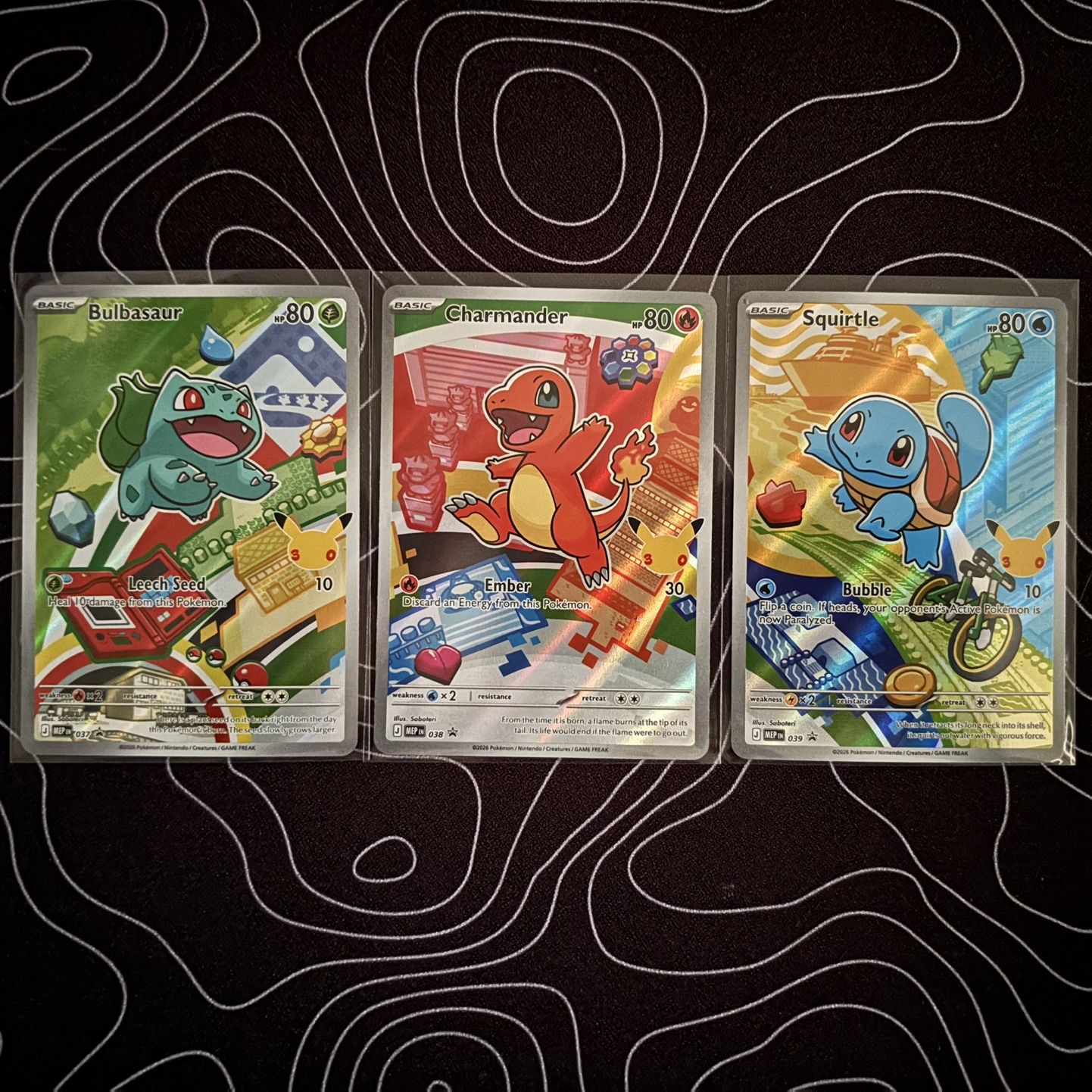 First Partner Illustration/Bulbasaur, Charmander, Squirtle for Sale in ...