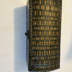 Wooden Box With Metal Latch