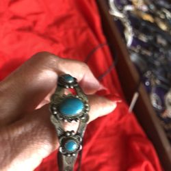 Antique Turquoise Small Bracelet. 