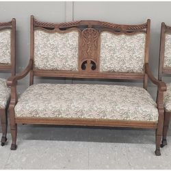 ANTIQUE SETTE 2 CHAIRS 