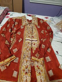 Silk Japanese pant set