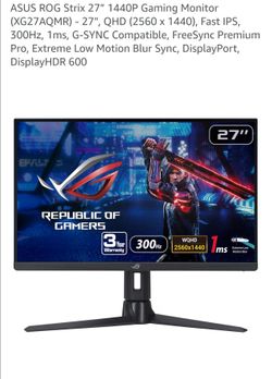Asus ROG Strix 1440p 300hz monitor HDR