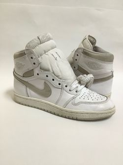 NO Trades…USED Mens Size 7 Nike Air Jordan 1 High 85’ White/Neutral Grey 2021 BQ4422-100 **LOCATED IN AGOURA HILLS** (Read Description Below)