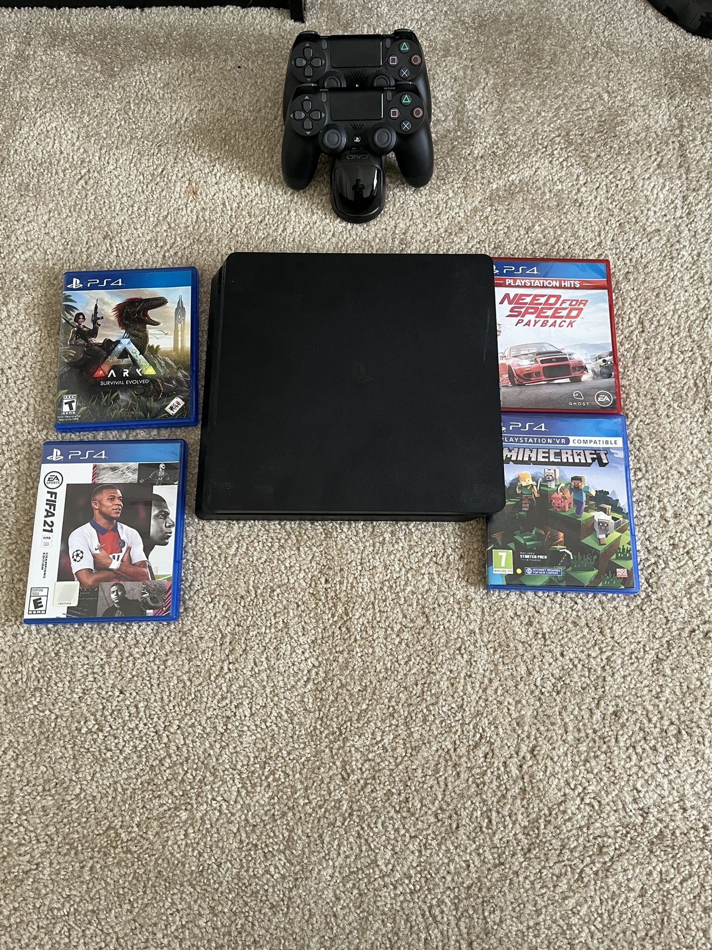 PS4 Controllers + 4 Popular Games Bundle