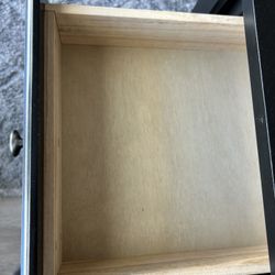 Black Wooden End Table 