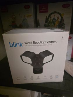 Blink Wired Floodlight Camera Smart Security 2600 lumens HD Live
