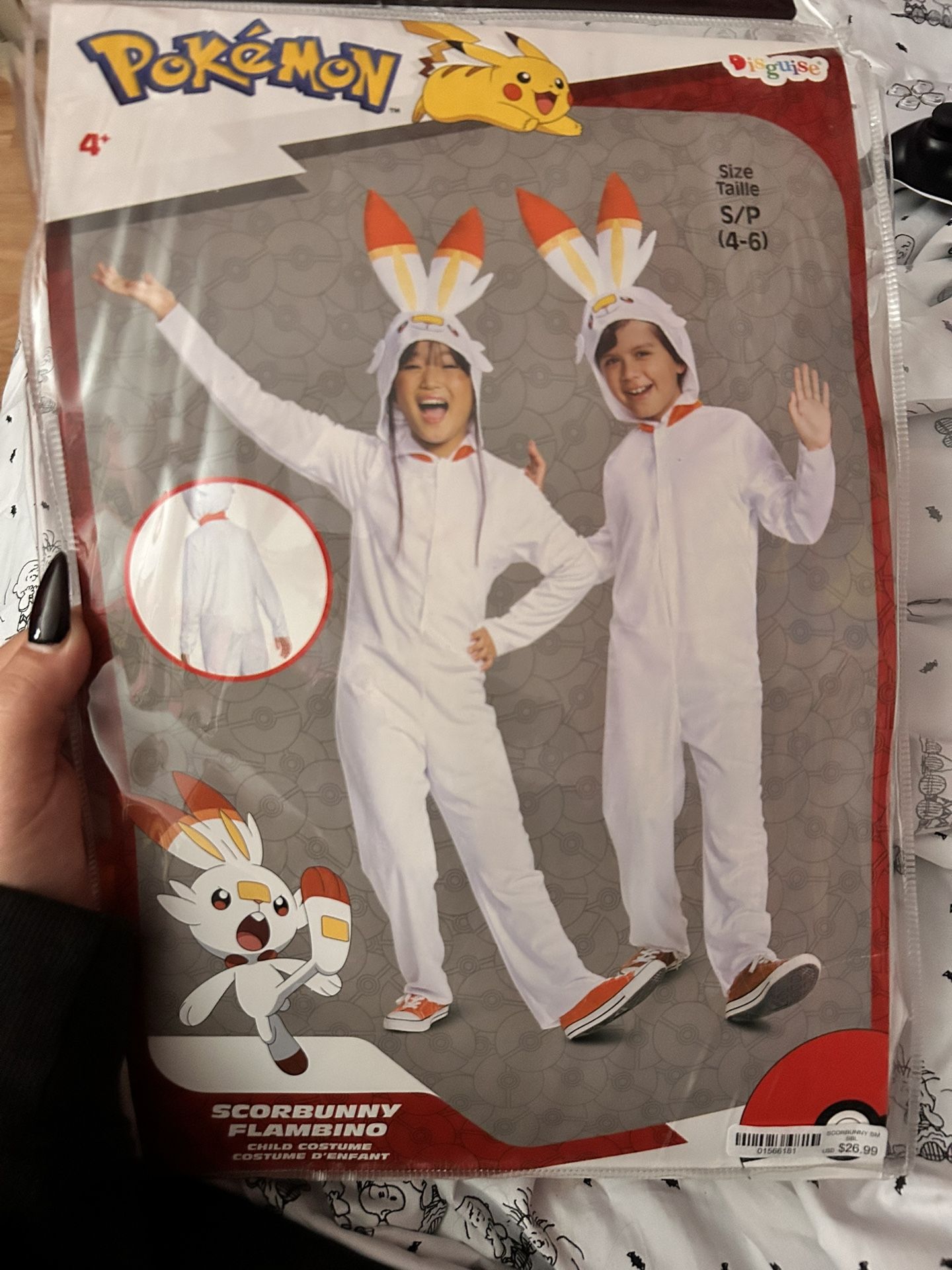 Kids Pokemon Scorbunny Halloween Costume