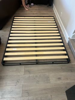 Queen Bed Frame Zinus Platform Wood Slats