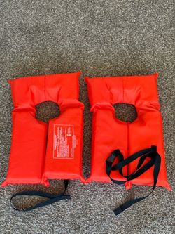 Orange Type II Life Jackets – Set of 2