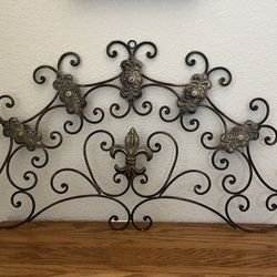 Elegant Wrought Iron Wall Decor