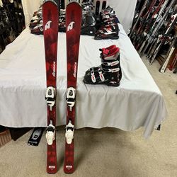 Nordica Ski Package With Boots And Bindings 