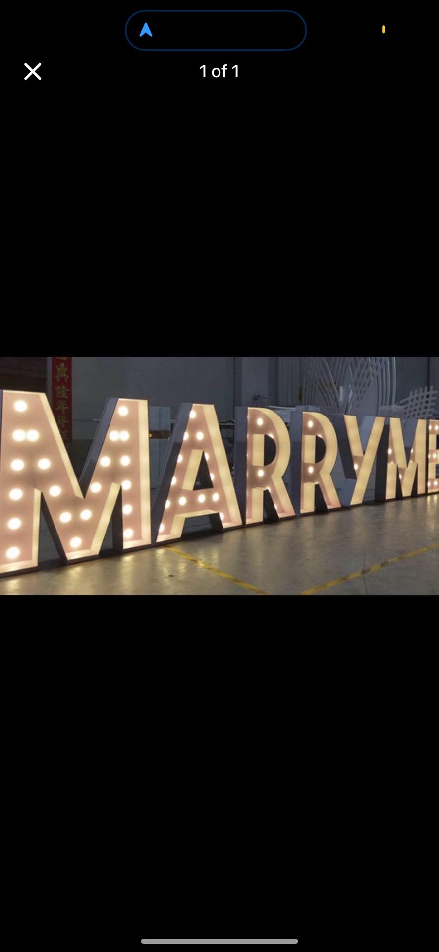 Marry Me Sign 
