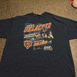 Vintage Bears Brian Urlacher Reebok Tshirt XL