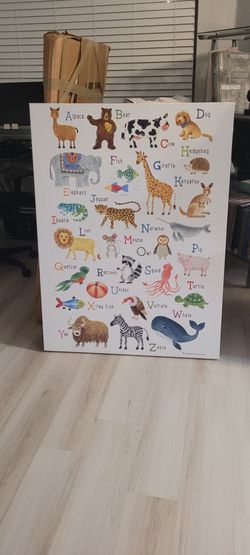 Animal alphabet poster