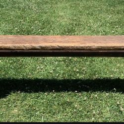 Antique Ming Chinese Wooden Bench Artist Signed Gorgeous 
