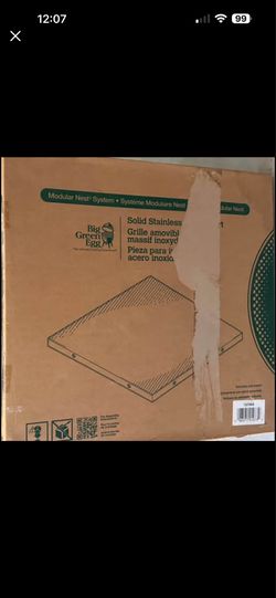 Big Green Egg Modular Nest System – Solid Stainless Steel Insert | NEW in Box
