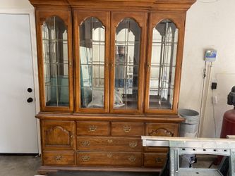 Wooden china cabinet
