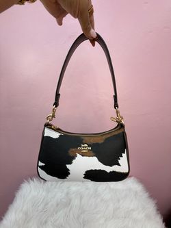 Coach Cow Print Shoulder Bag