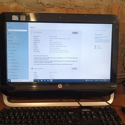 20" HP AIO Runs Good Windows 10 Cheap