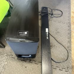 Sony Soundbar And Subwoofer 