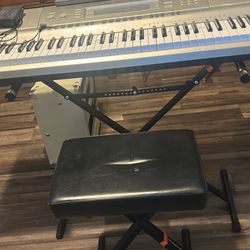 Casio keyboard, Pedal And Bench