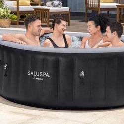 SaluSpa Corsica Round Energy-Saving Smart AirJet Inflatable Hot Tub $399.99
