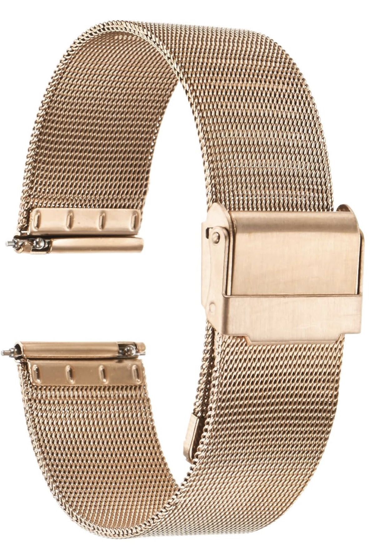 20mm Watch Bands, Stainless Steel Mesh Strap Quick Release Adjustable Metal Watch Wristband Replacement Straps Double Lock