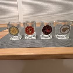 Game Of Thrones Shot Glasses Set Of Four (4)