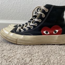 Converse CDG Black High Used 