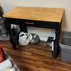 Wooden Table With Drawer