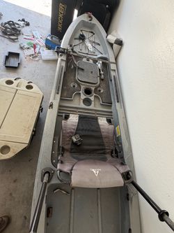 Ascend Fishing Kayak with Seat and Paddle