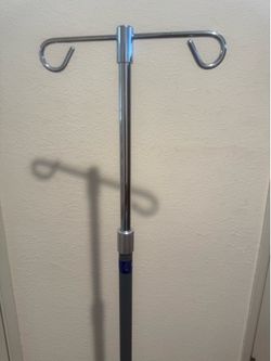 New IV Pole Stand, adjustable, 4 wheels