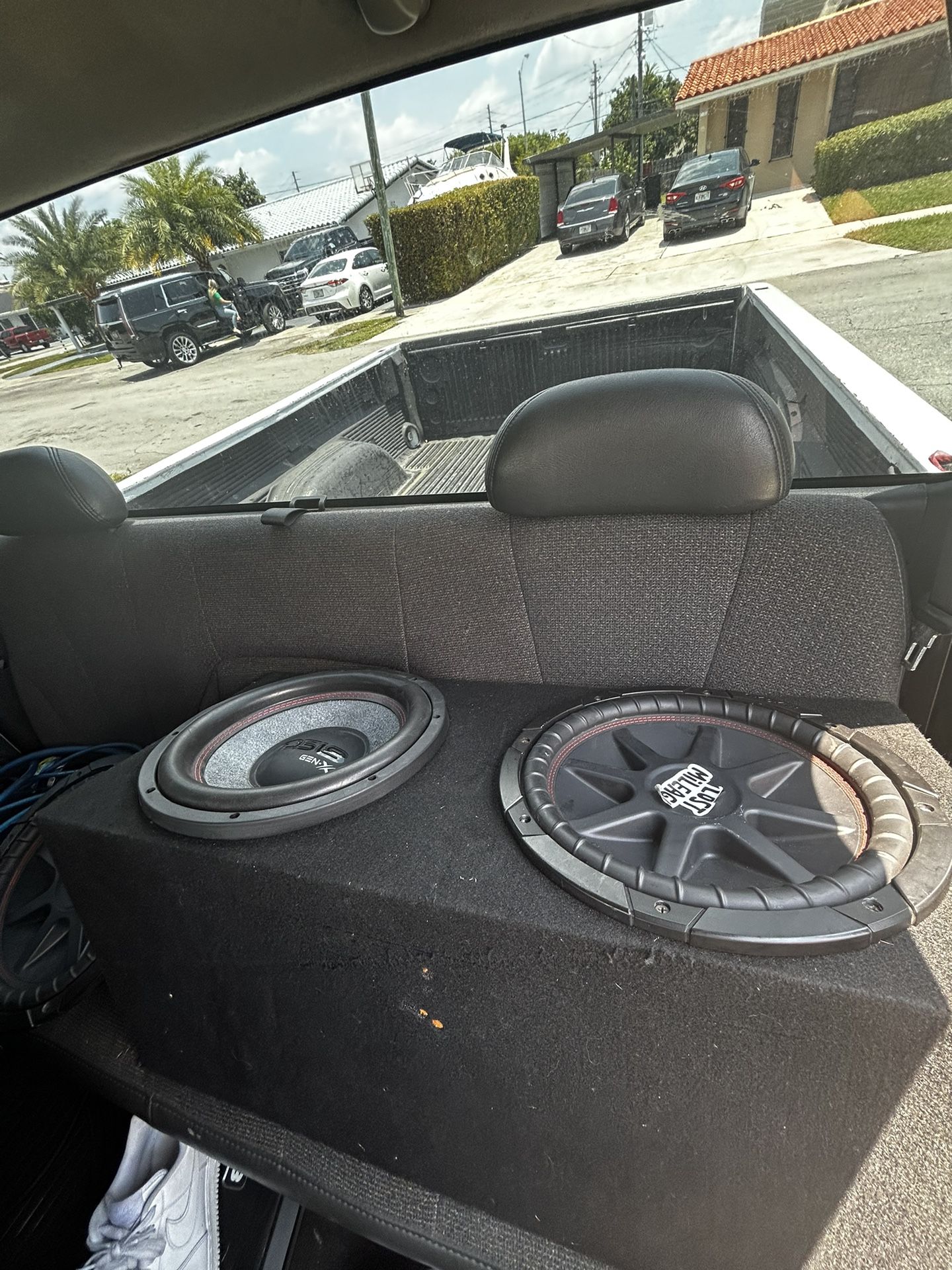 3 12” subwoofers