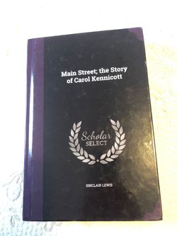 Main Street the Story of Carol Kennicott hardcover