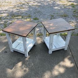 Farm fresh Custom Handmade End Table Set If 2