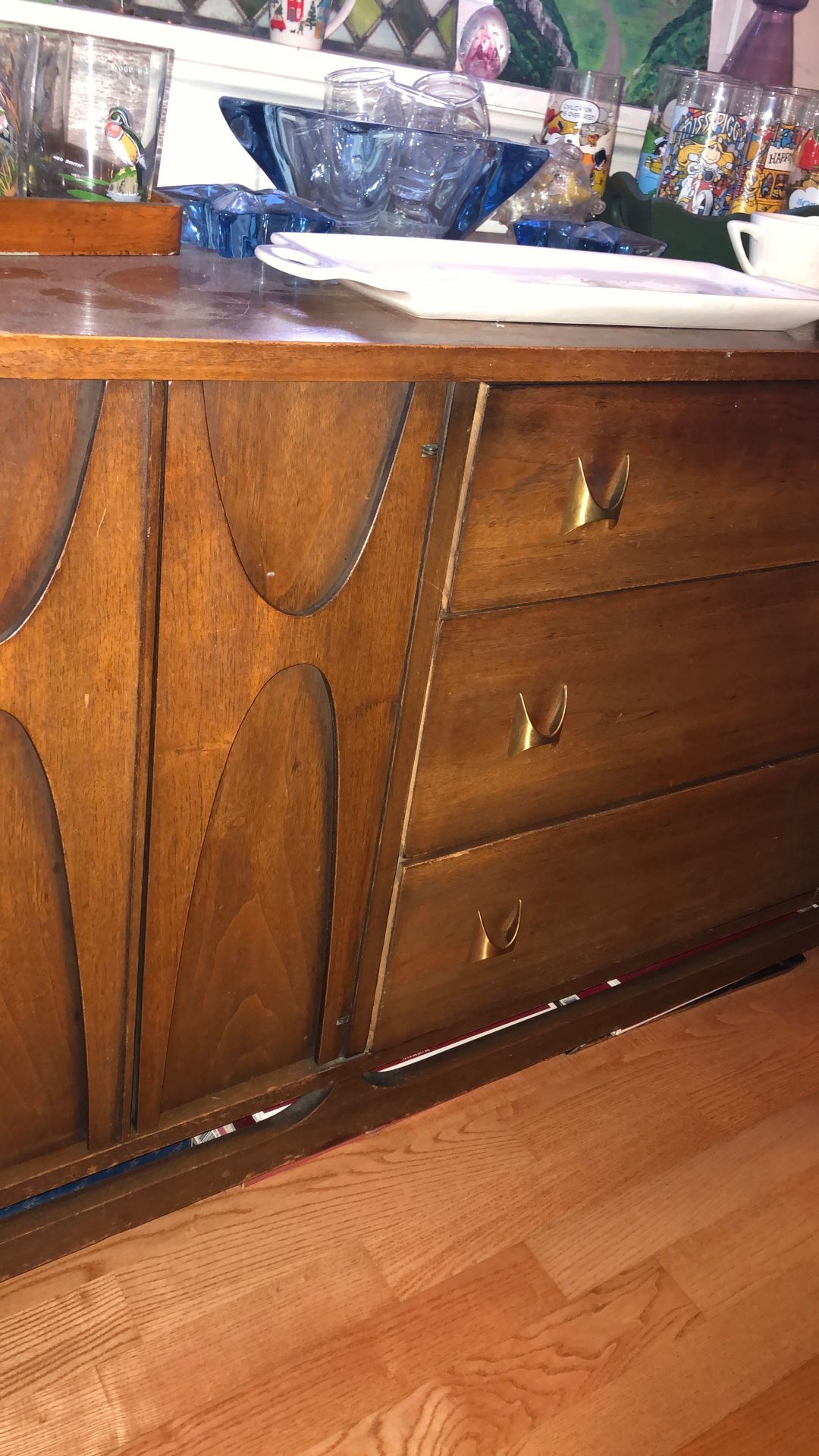 Brazilian Wood Mid Century modern China Cabinet