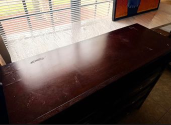 Dark Wood Dresser or Credenza