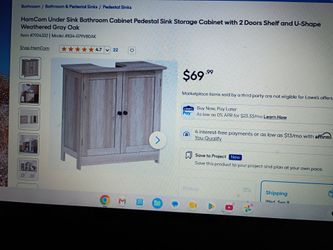 Bathroom cabinet pedestal