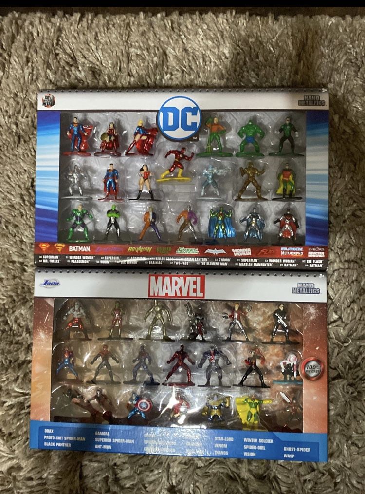 Lot Of (2) Marvel/DC Nanofig