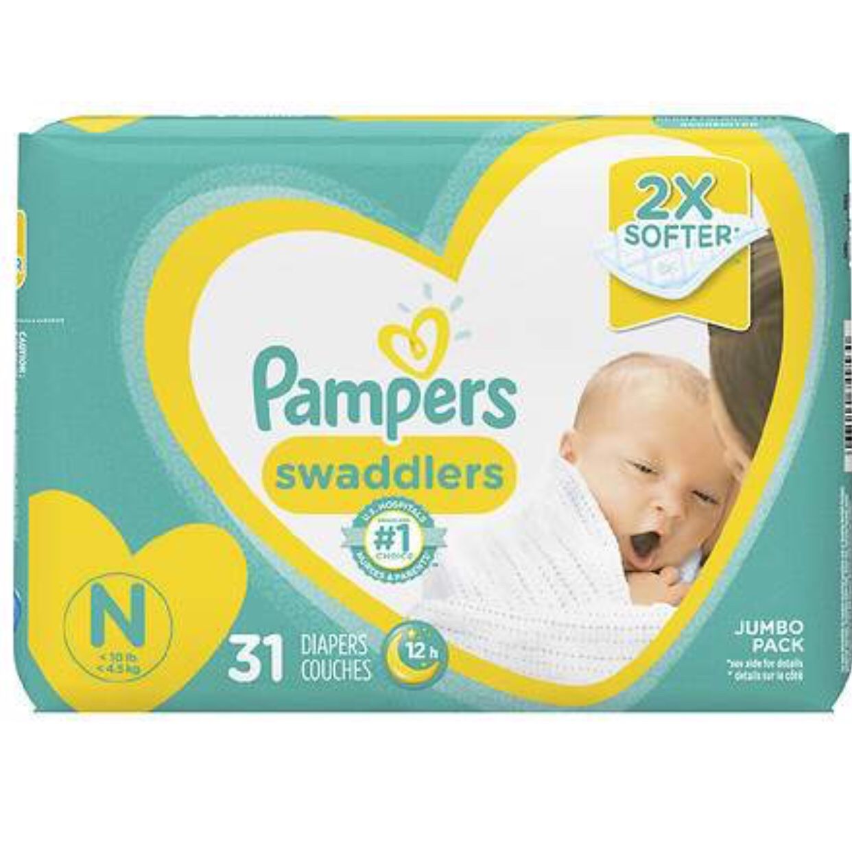 Pampers Diapers Newborn - 31 Diapers Each Pack