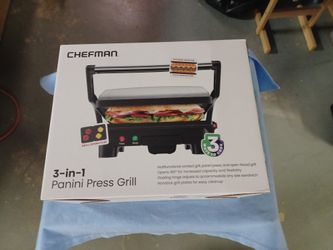Chefman 3 In 1 Panini Press Grill