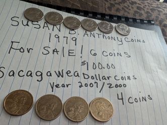 Susan.ANTHONYcoins 6 for 100.00