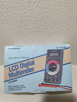 Vintage Micronta Digital Multimeter Model 22-194 w/ Leads WORKING  MX30