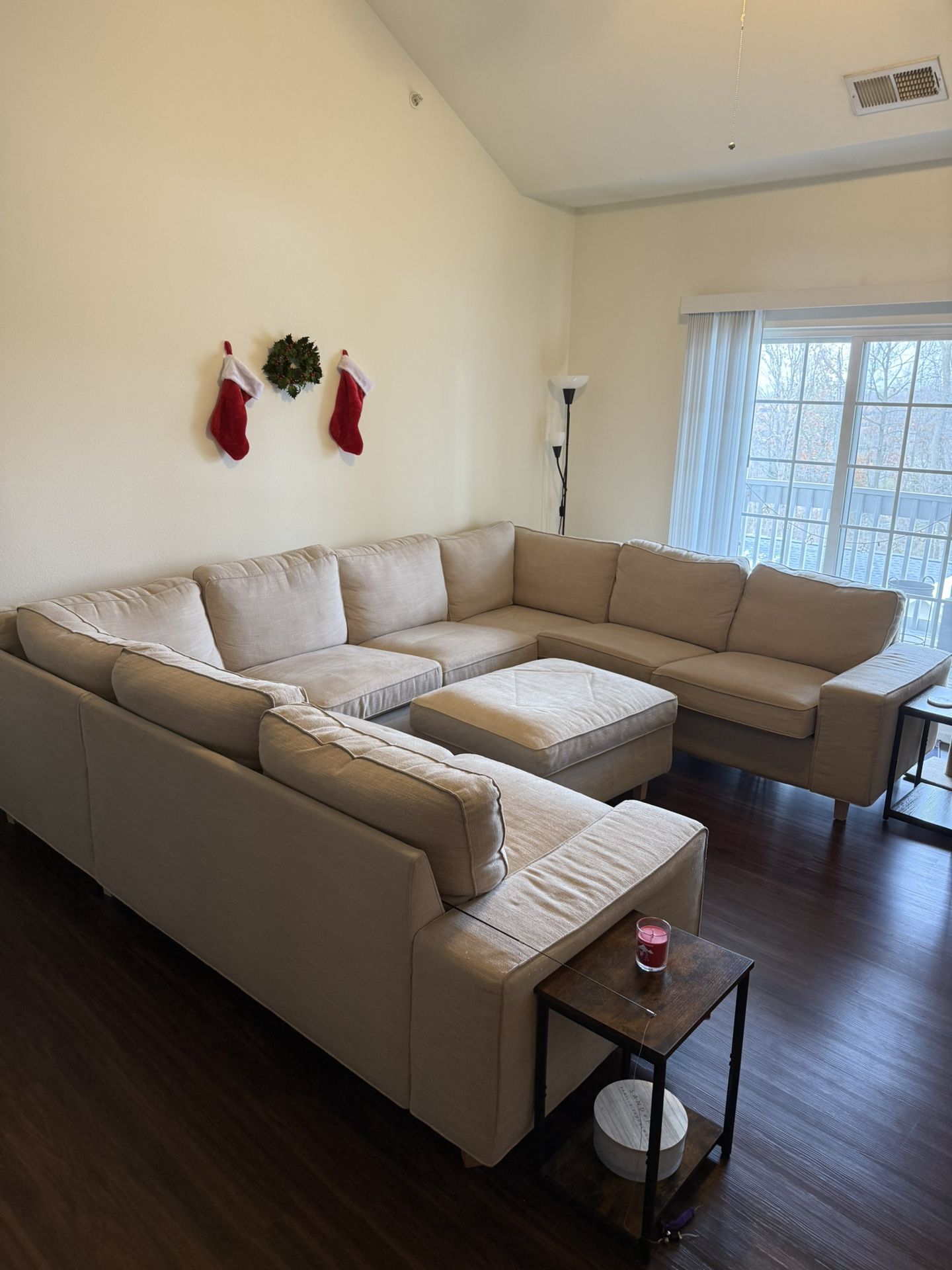 U Shaped Sectional + Ottoman