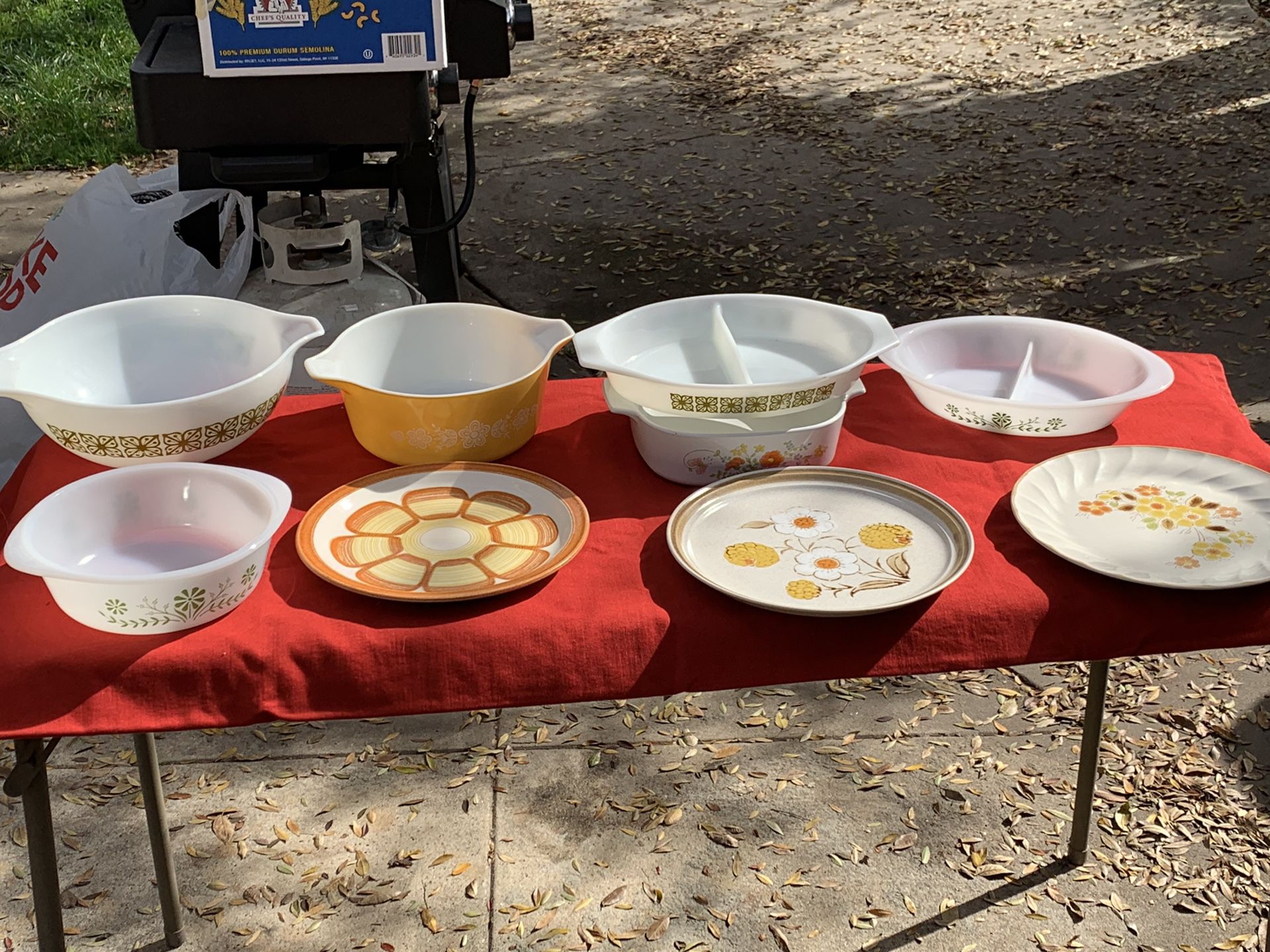 Several Pyrex bowls for sale