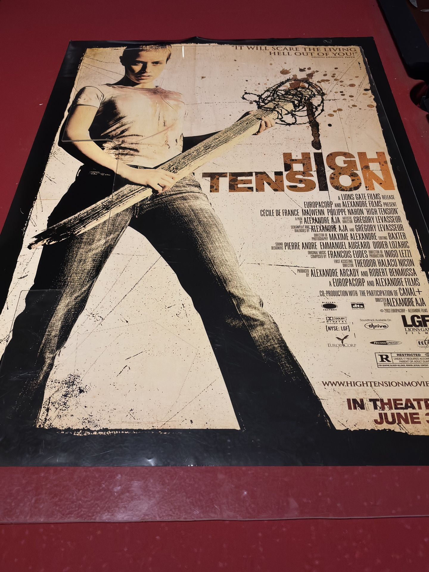 High Tension Double Sided Movie Poster