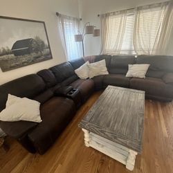 Leather Sectional